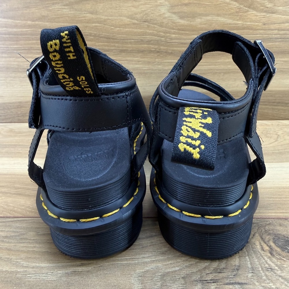 Dr.Martens Blaire Sandals Womens 5 Black Chunky Platform Grunge Edgy Streetwear - Picture 7 of 11